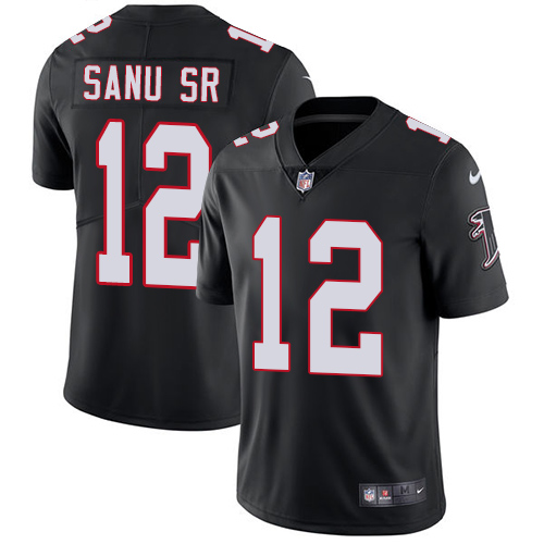 2019 men Atlanta Falcons #12 Sanu Sr black Nike Vapor Untouchable Limited NFL Jersey